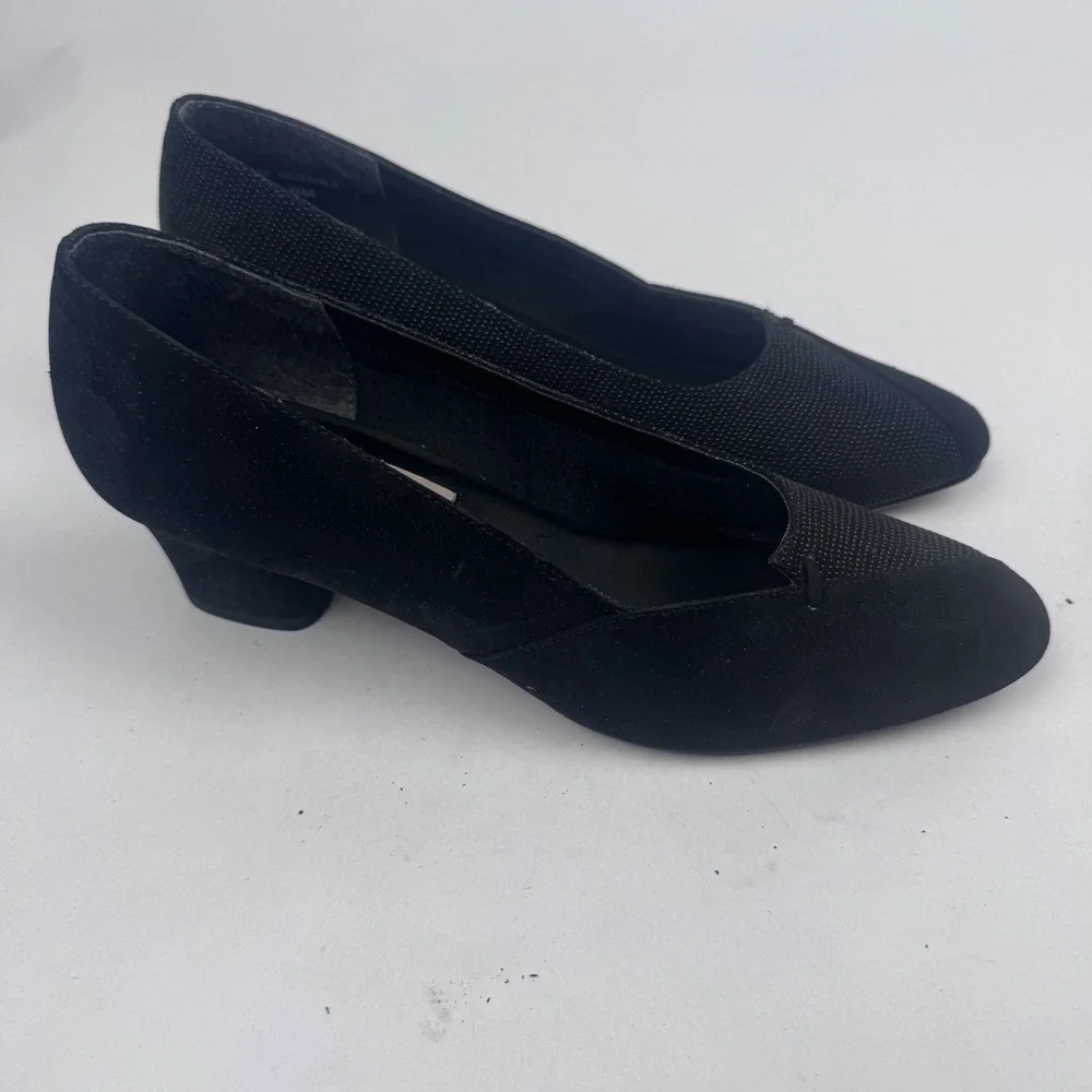 Vintage Hush Puppies Women's 8 Linda Black Heels 2.5